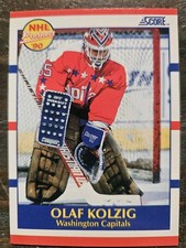 1990-91 SCORE Hockey #392 Olaf Kolzig - NHL Prospect Capitals