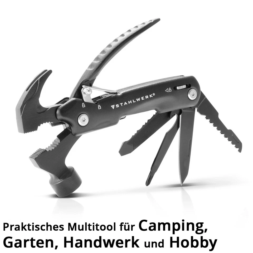STAHLWERK Multitool 12 Tools Taschenmesser Multifunktionswerkzeug Taschenlampe - Bild 4 von 4