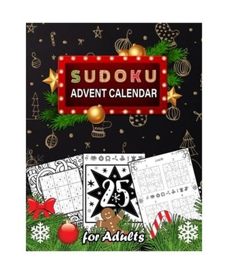 Sudoku Advent Calendar for Adults: 200 Easy and Medium Large Print Puzzles with 