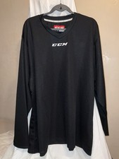 NEW CCM 5000 Black Senior/Adult Hockey Practice Jersey Large