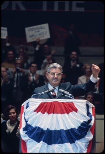 George Wallace Gen. Curtis LeMay rally, Gardens presidential campaign r ...