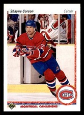  280 Shayne Corson 27 Canadiens 1990 Upper Deck Hockey Sports Trading Card 