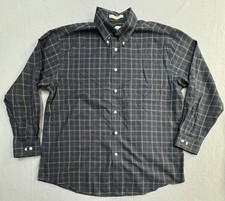 Vintage Orvis Shirt Mens XL Plaid Long Sleeve Button Down Cotton Hong Kong 90s