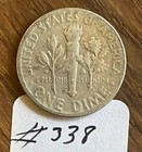1950-D Roosevelt Dime Denver Early Cold War Era 90% Silver U.S. Coin — photo 2