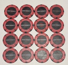  Odyssey Poker Chip Ball Marker 12pc  SET  9.9/10 Condition, FREE SHIP 