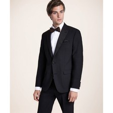 bar III Tuxedo Jacket Mens 42R Black Wool Blend Quiet Luxury Business Casual NWT