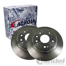 2x ACKOJA BREMSSCHEIBEN 282mm VOLL HINTEN passend für HONDA ACCORD | A26-40016