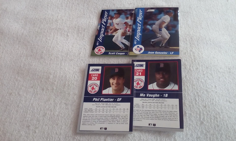 1992 Score Impact Player Baseball part. set  Pick cards that you may want/need. - Image 3 of 4