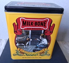 Milk=Bone Small / Medium Dog Biscuits 1995  Advertising Tin by Nabisco