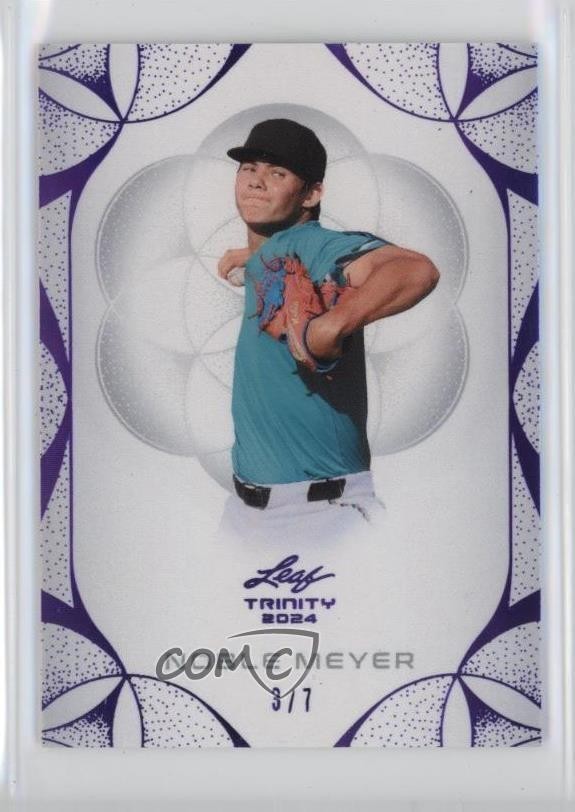 2024 Leaf Trinity Purple 3/7 Noble Meyer #152 16wc