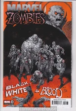 MARVEL ZOMBIES BLACK WHITE BLOOD (2023 MARVEL) #4 VARIANT 1:10 NAUCK HOM X17723