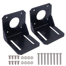 RLECS 2PCS 42 Stepper Motor Bracket with Screws Aluminum Alloy L Shaped