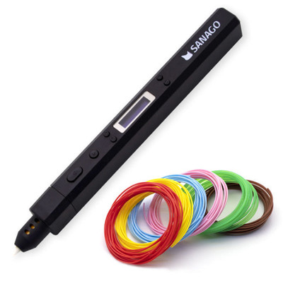 Neu Sanago 3D Stift PLA Filament 20 Farben Set 3 Typ Modul