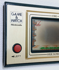NINTENDO GAME and WATCH Fire Wide Screen 1981 - FR 27 - For Parts only