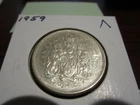 1959 -  Canada Silver 50 cents - Canadian half dollar