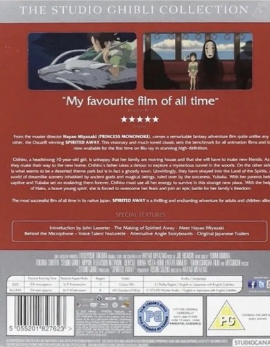 Spirited Away Double Play Blu-Ray + DVD Region 2 - New, Sealed - Picture 2 of 3