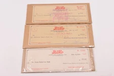 Lot of 3 Pepsi Cola Bottling Company  1950s Canceled Bank Checks
