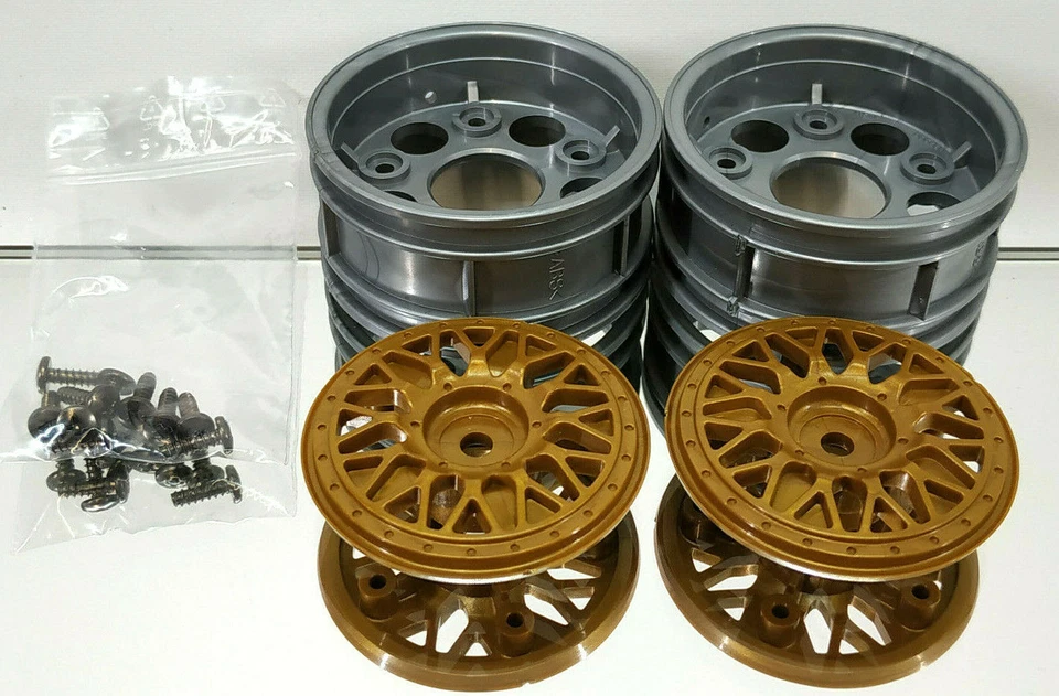 TAMIYA BBS TOURENWAGEN FELGEN 2-TEILIG 1:10 SILBER / GOLD 26mm # 300050548G - Bild 3 von 4