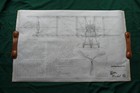 1912 Curtiss Model G Aircraft Original Graphite Building Plans Full Size — photo 1