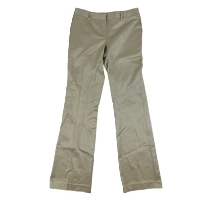 Massimo Dutti Ivory/Gold Satin Dress Pants Sz 40/30 (31x34) Stretch Designer