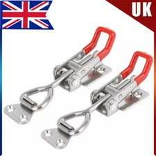 2 x Over Centre Fastener Latch Catch SMALL Lockable Truck Trailer Body Clamp