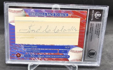HOF'ER FRED CLARKE 1950 CALLAHAN & AUTOGRAPH CUT 2022 HISTORIC AUTOGRAPHS 1/1