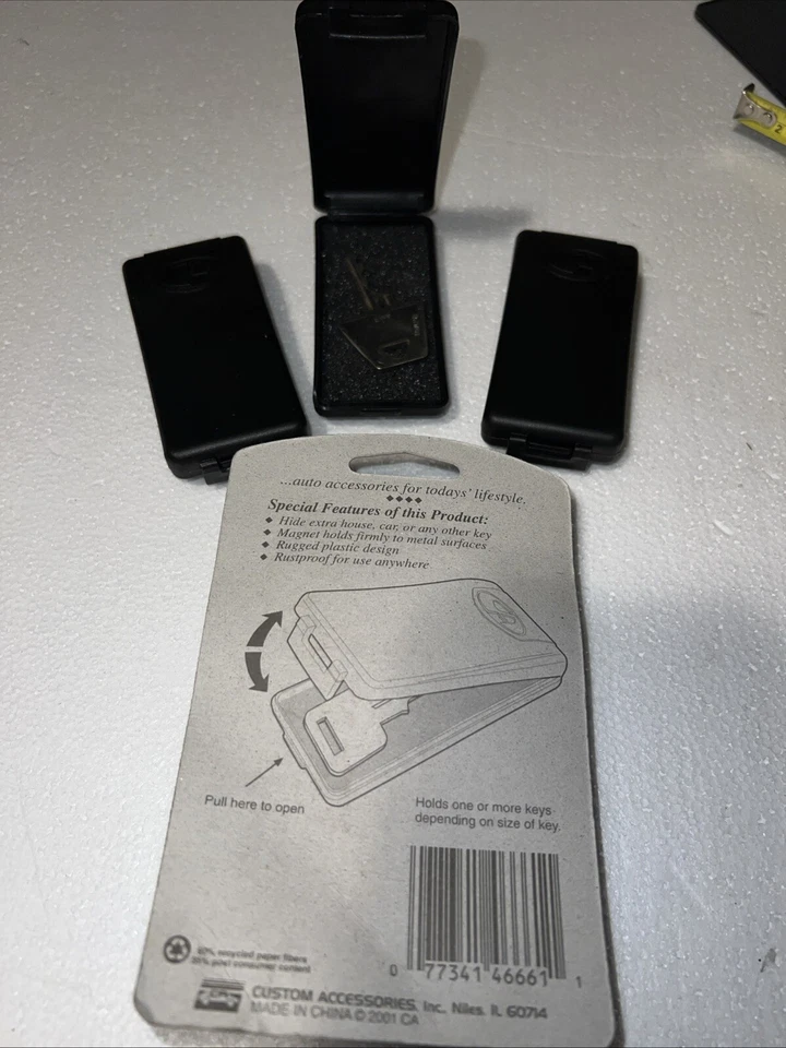 Porta llaves coche magnético 3 piezas esconde tus cosas Foto 2 de 4