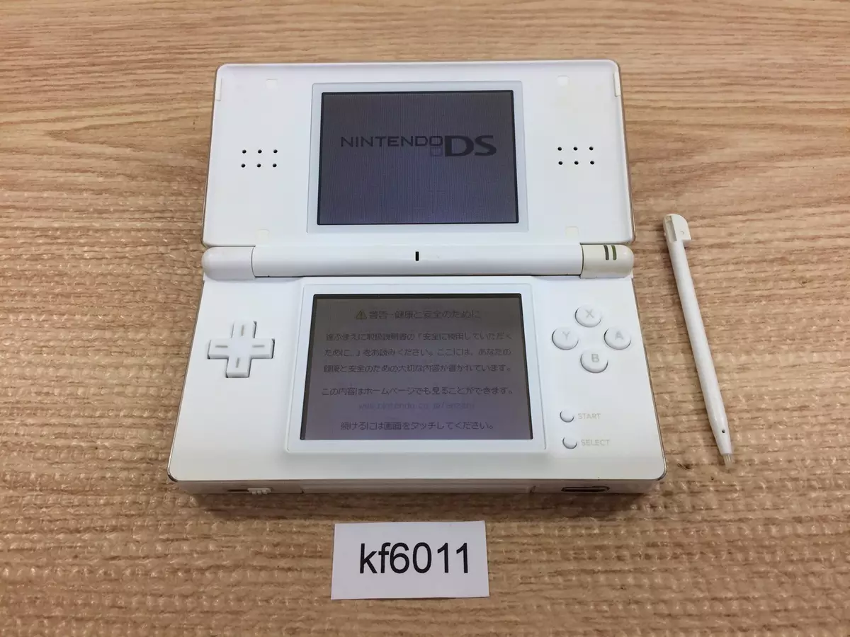 kf6011 Plz Read Item Condi Nintendo DS Lite Crystal White Console