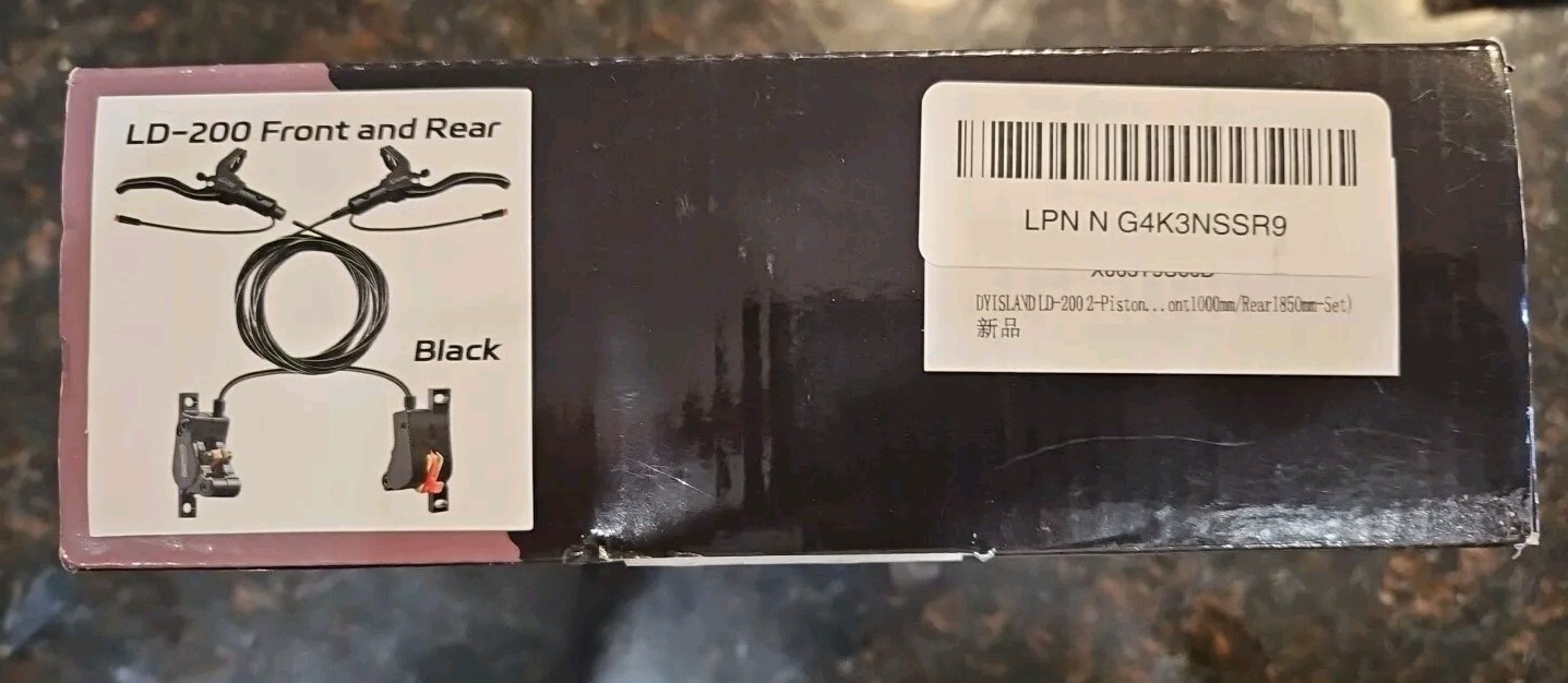 DYISLAND LD-200 2-pistons hydraulic disc brake set for E-bike/E-scooters