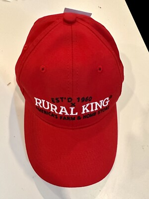 #ad Red Rural King Hat Americas Farm Store Est. 1960 Outdoor Cap Brand New With Tags $10.00