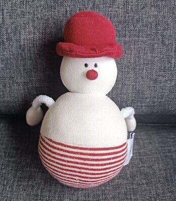 ?14cm à prix réduit Doudou Peluche Bonhomme de Neige Petit bateau Blanc Raye Rouge