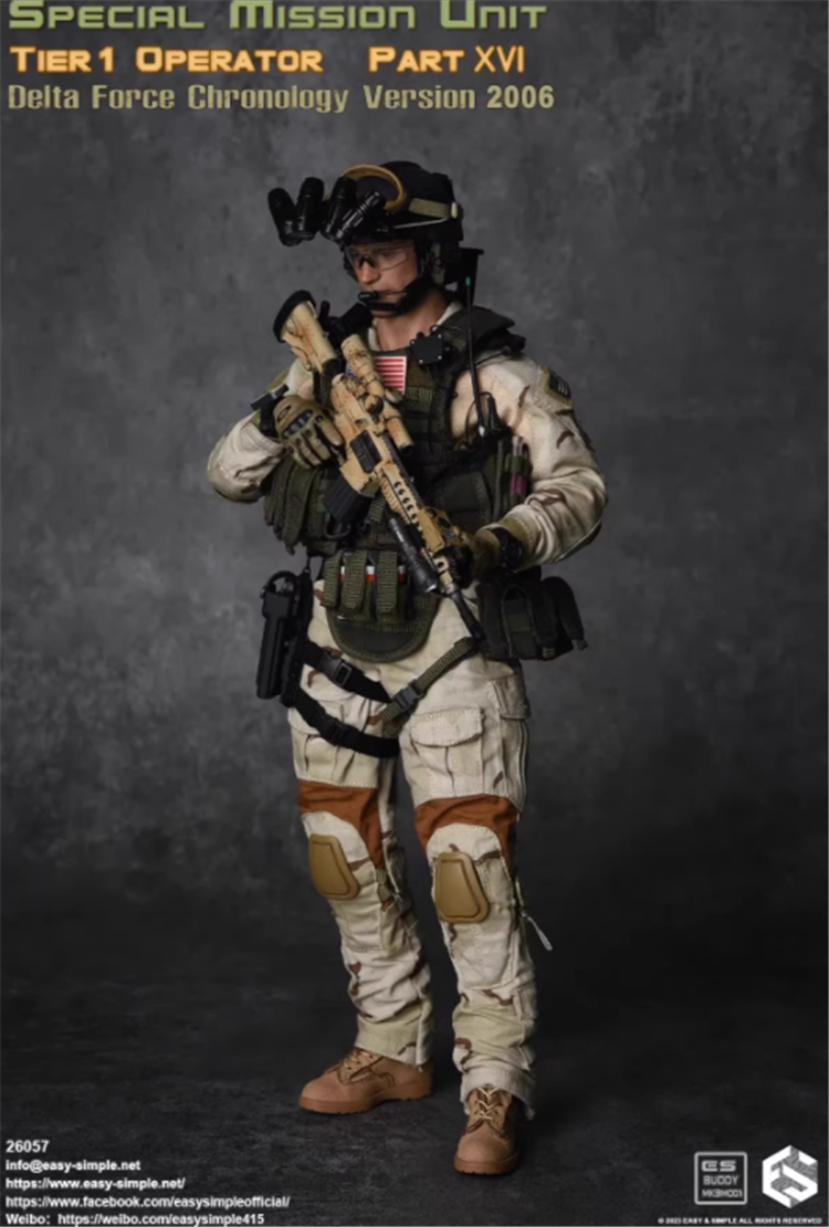 ミリタリー 1/6 Easy&Simple Tier1Delta Force 2006 Easy&Simple Special Mission Unit Delta Force Tier 1 Operator