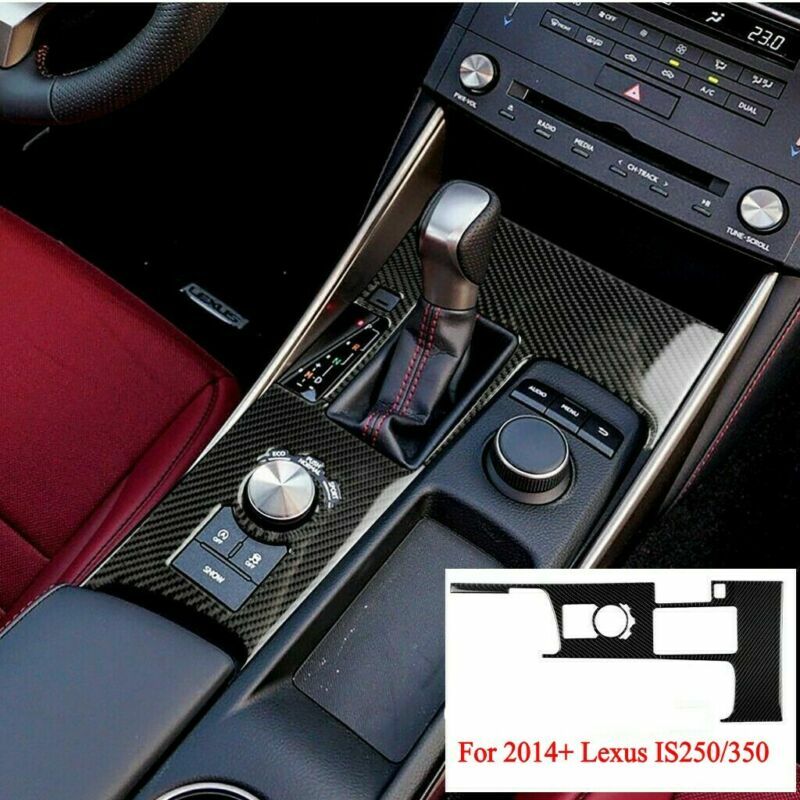 Carbon fiber Car Interior Gear Shift Frame Trim Cover For Lexus