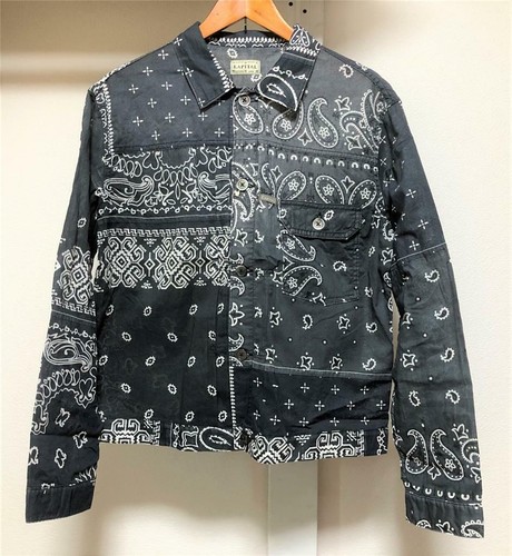 KAPITAL BANDANA PATCHWORK JACKET black 