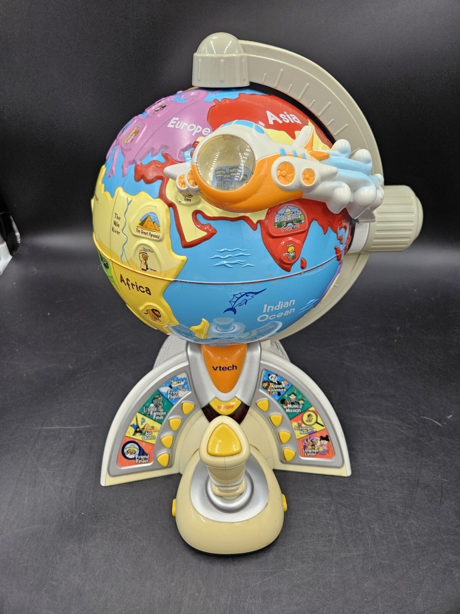 Vtech 1032 Spin Learn Adventure Globe Joystick Fully Tested Globes  Preschool