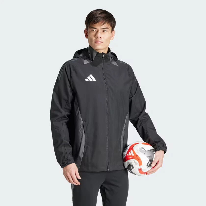 adidas Tiro 24 Competition Football All-Weather Jacket - Black - Image 2 of 4