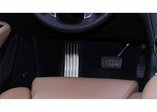 Fit For 2016-2020 Cadillac XT5 Silver Titanium Car Footrest Pad Pedal Cover Trim - Foto 4 di 7