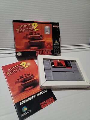 Super Battletank 2 (Super Nintendo Entertainment System, 1994) Good Condition  