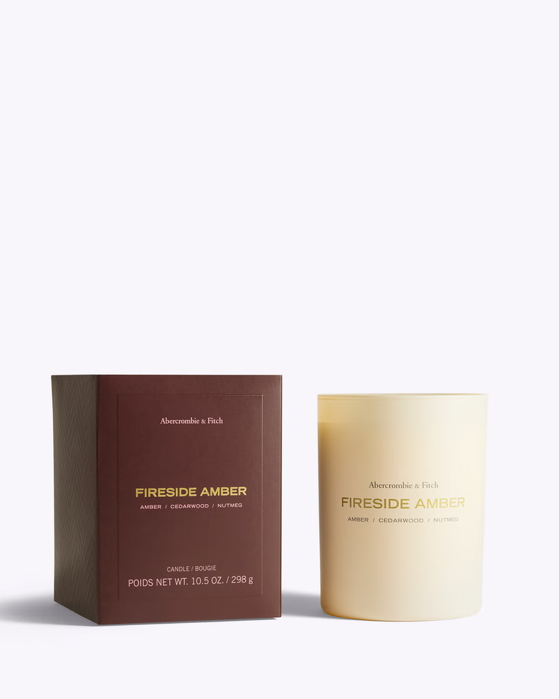 Abercrombie Fitch Fireside Amber Holiday Scented Candle