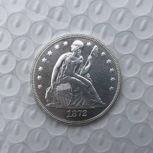 ---1872-C  Seated Liberty Silver 1 Dollar  High Grade A++++--
