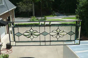 Ultimate Material Beautiful Clear Aqua Mix Stained Glass Beveled Stained Glass Transom Best Choice Best Place Nivaldobuenoimoveis Com Br