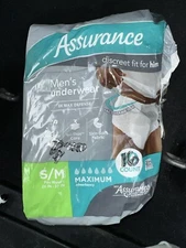 Assurance Men’s Underwear Diapers S/M 16 Count. CountMaximum Absorbency