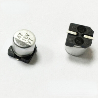 100PCS NEW Chip aluminum electrolytic capacitor 16V47UF 5*54