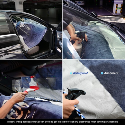 Pro Window Tinting Dashboard Protcting Microfiber Towel Large Cover Absorbent - Picture 3 of 11