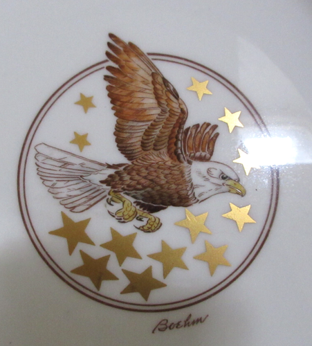 Boehm Vögel & Blumen dreizehn Original Staaten Porzellan 8" Edward Marshall EUC - Bild 7 von 8