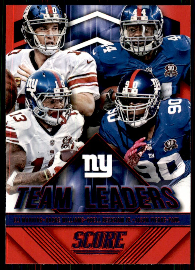 2015 Score Team Leaders Red Andre Williams/Eli Manning/Jason Pierre-Paul/Odell