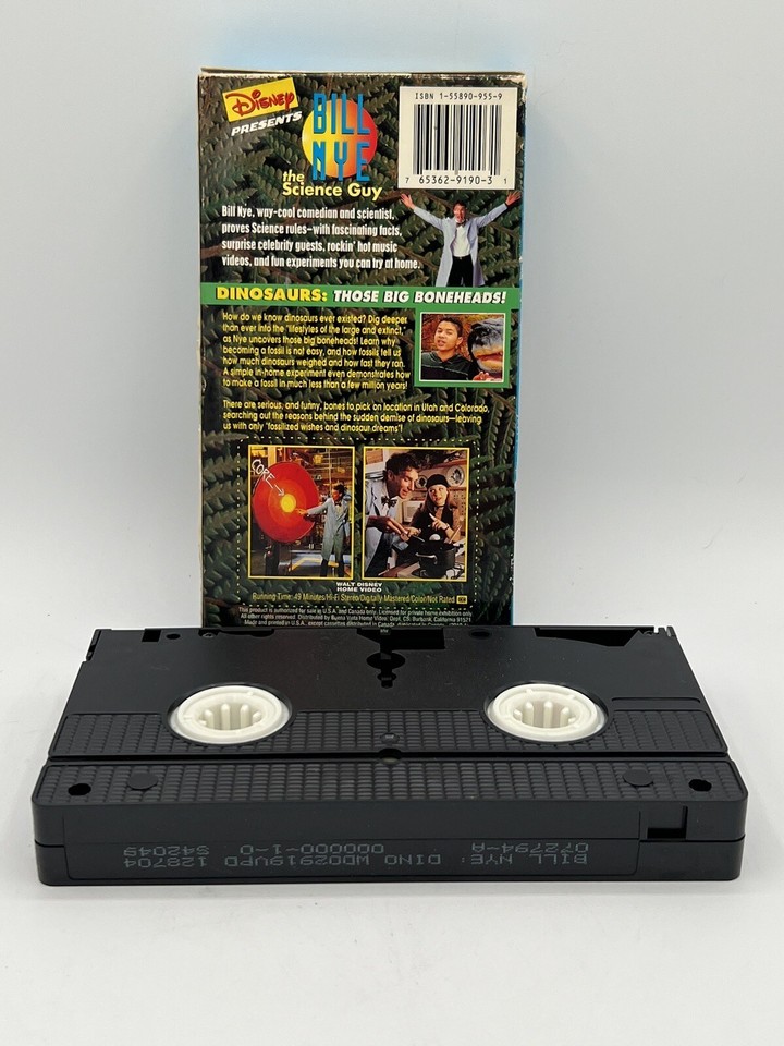 Bill Nye the Science Guy Dinosaurs Those Big Boneheads (VHS, 1994