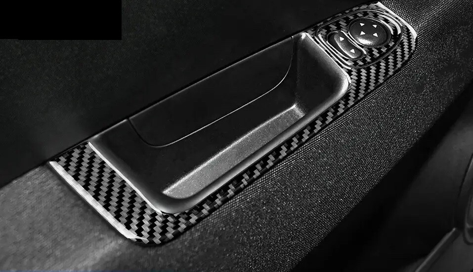 Imbottiture Cinture Sicurezza In Fibra Di Carbonio - 2 Pezzi Per Abarth 695, 595, 500, 124 Spider, Punto - Foto 5