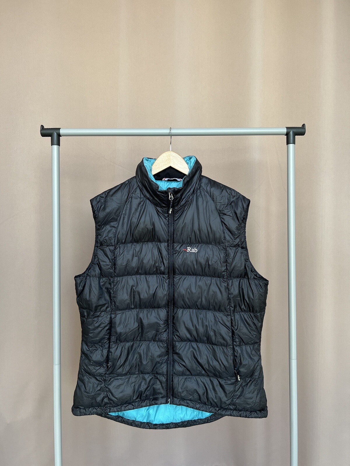 Rab Neutrino Vest Womens Size XL Down Puffer Gilet Full Zip Pertex Quantum