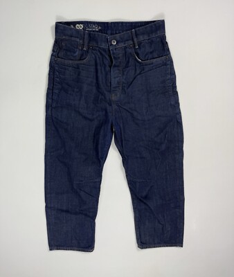 G-STAR RAW Jeans Women's 30x22 C-STAQ 3D Boyfriend Crop Baggy Dark Wash